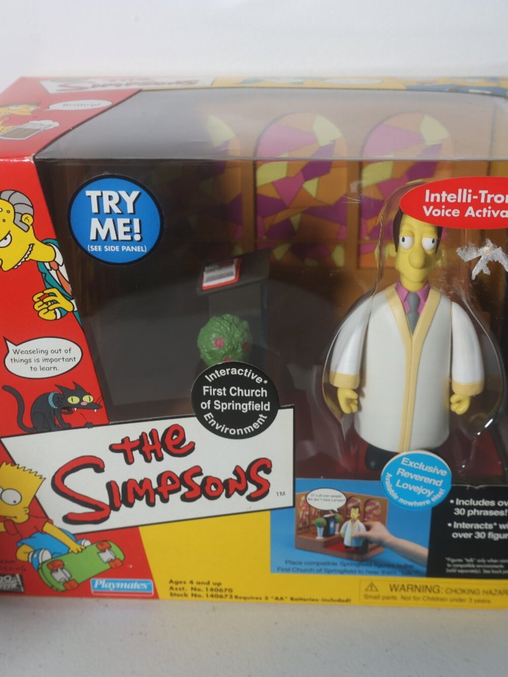 Simpsons Playmates- Unopened Box- 1st Church of Springfield/ Rev. Lovejoy